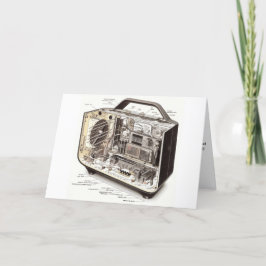 Hartelijk dank aan mijn man - radio bedankkaart