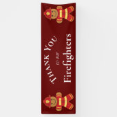 Hartelijk dank aan onze brandweerlieden Gingerbroo Spandoek (Verticaal)