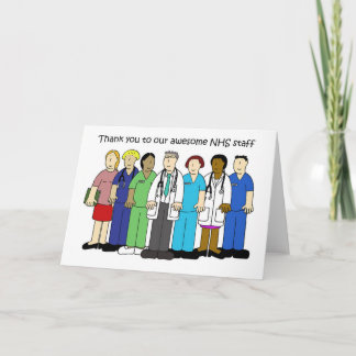Hartelijk dank aan onze NHS-medewerkers, Cartoon G Kaart