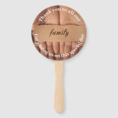 Hartelijk dank aan onze vrienden en familiefan handwaaier (Achterkant)