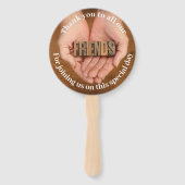 Hartelijk dank aan onze vrienden en familiefan handwaaier (Voorkant)