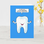 Hartelijk dank aan tandarts kaart (Gele Bloem)