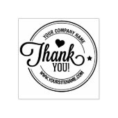 Hartelijk dank, Aangepast bedrijf en Site. Rubberstempel (Afrduk)