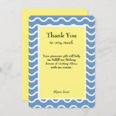 Hartelijk dank Aangepaste bewerkbare tekst Elke lo Bedankkaart (Voorkant / Achterkant)