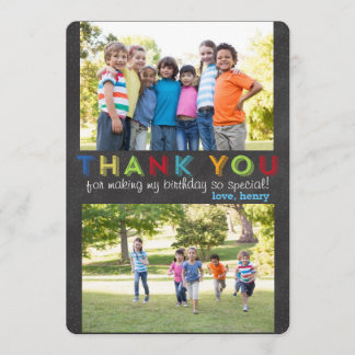 Hartelijk dank, aangepaste fotokaart bedankkaart