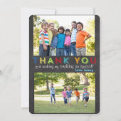 Hartelijk dank, aangepaste fotokaart bedankkaart (Voorkant)