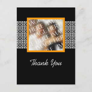 Hartelijk dank Aangepaste fotowedloop Briefkaart