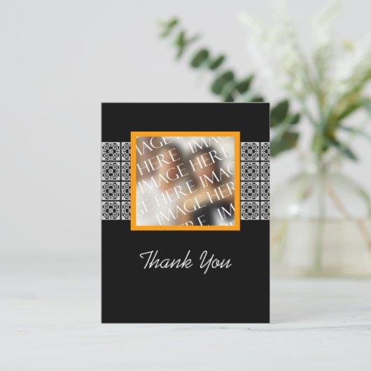 Hartelijk dank Aangepaste fotowedloop Briefkaart (Staand voorkant)