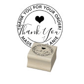Hartelijk dank Aangepaste Logo Elegant Script Cirk Rubberstempel