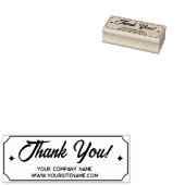 Hartelijk dank, aangepaste zaken en site rubberstempel (Gestempeld)