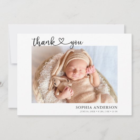 Hartelijk dank, aankondiging van de foto van het h (Voorkant)