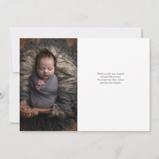 Hartelijk dank, aankondiging van de foto van het h (Achterkant)