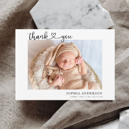 Hartelijk dank, aankondiging van de foto van het h