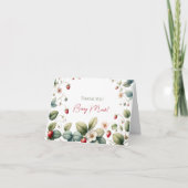 Hartelijk dank, aardbei bedankjes bedankkaart (Voorkant)