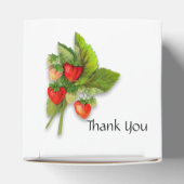 Hartelijk dank, aardbeien bedankdoosjes (Bovenkant)