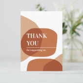 Hartelijk dank Abstract Visitekaartje vormen Bedankkaart (Staand voorkant)