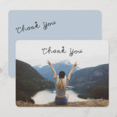 Hartelijk dank Afstuderen Foto Kaart (Voorkant / Achterkant)