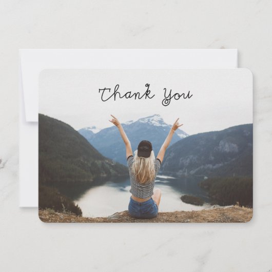 Hartelijk dank Afstuderen Foto Kaart (Voorkant)