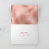 Hartelijk dank Afstuderen Roos Gold 3 Photo Afstud Bedankkaart (Binnen)