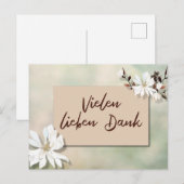 Hartelijk dank Ansichtkaart Briefkaart (Voorkant / Achterkant)
