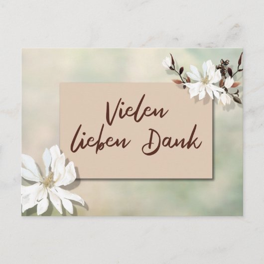 Hartelijk dank Ansichtkaart Briefkaart (Voorkant)