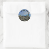 Hartelijk dank, Arizona Tall Saguaro Desert Cactus Ronde Sticker (Tas)