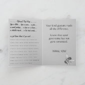 Hartelijk dank Art Kaart Wildflower Aangepast Wens (Binnen)