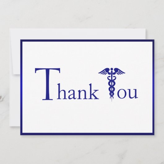 Hartelijk dank, arts verpleegkundige, verpleegkund bedankkaart (Voorkant)