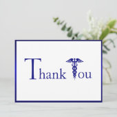 Hartelijk dank, arts verpleegkundige, verpleegkund bedankkaart (Staand voorkant)