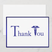 Hartelijk dank, arts verpleegkundige, verpleegkund bedankkaart (Voorkant / Achterkant)