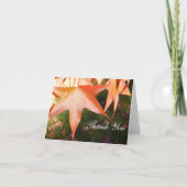 Hartelijk dank - Autumn Leaves Bedankkaart (Voorkant)