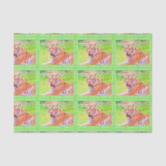 Hartelijk dank, Aziatische tijgerkrant Tissuepapier (Voorkant)