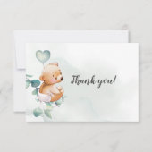 Hartelijk dank, Baby behuizing Beer Bedankkaart (Voorkant)