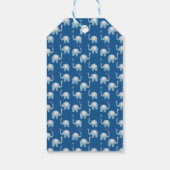 Hartelijk dank, Baby Elephant Song Bird Baby showe Cadeaulabel (Achterkant)