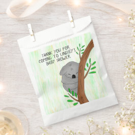 Hartelijk dank, Baby shower Favor Sleepy Koala Bee Bedankzakje