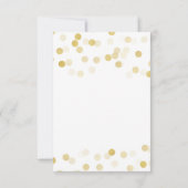 Hartelijk dank, Baby shower Gold Foil Glitter Ligh Bedankkaart (Achterkant)