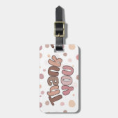 Hartelijk dank bagagelabel (Voorkant verticaal)