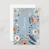 Hartelijk dank bedankkaart (Voorkant / Achterkant)