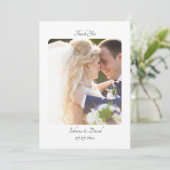 Hartelijk dank bedankkaart (Staand voorkant)