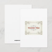 Hartelijk dank bedankkaart (Voorkant / Achterkant)