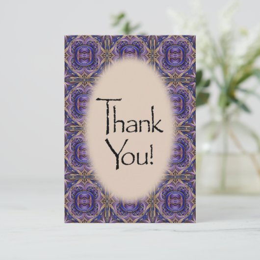 Hartelijk dank bedankkaart (Staand voorkant)