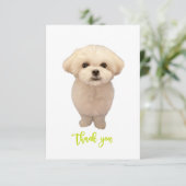 Hartelijk dank bedankkaart (Staand voorkant)