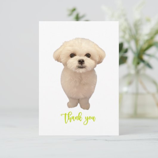 Hartelijk dank bedankkaart (Staand voorkant)