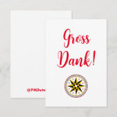 Hartelijk dank bedankkaart (Voorkant / Achterkant)