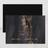 Hartelijk dank bedankkaart (Voorkant / Achterkant)