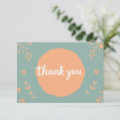 Hartelijk dank bedankkaart (Staand voorkant)