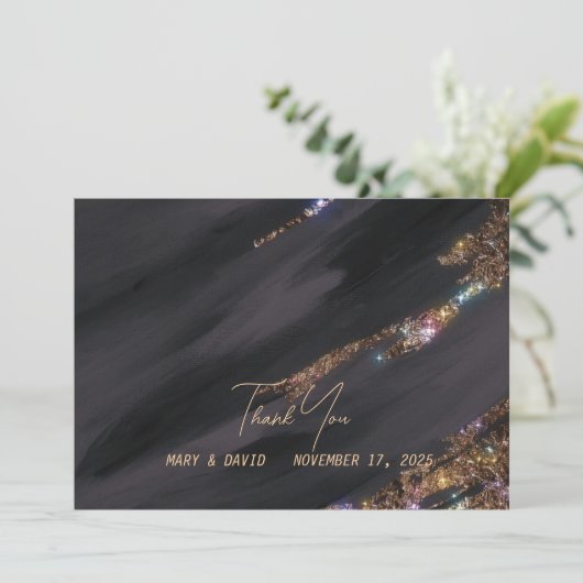 Hartelijk dank bedankkaart (Staand voorkant)