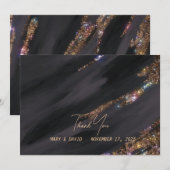 Hartelijk dank bedankkaart (Voorkant / Achterkant)