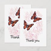 Hartelijk dank bedankkaart (Voorkant / Achterkant)