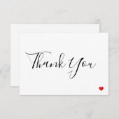 Hartelijk dank bedankkaart (Voorkant / Achterkant)